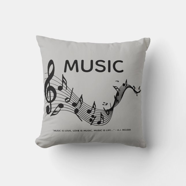 Music is Love Cushion (Front)
