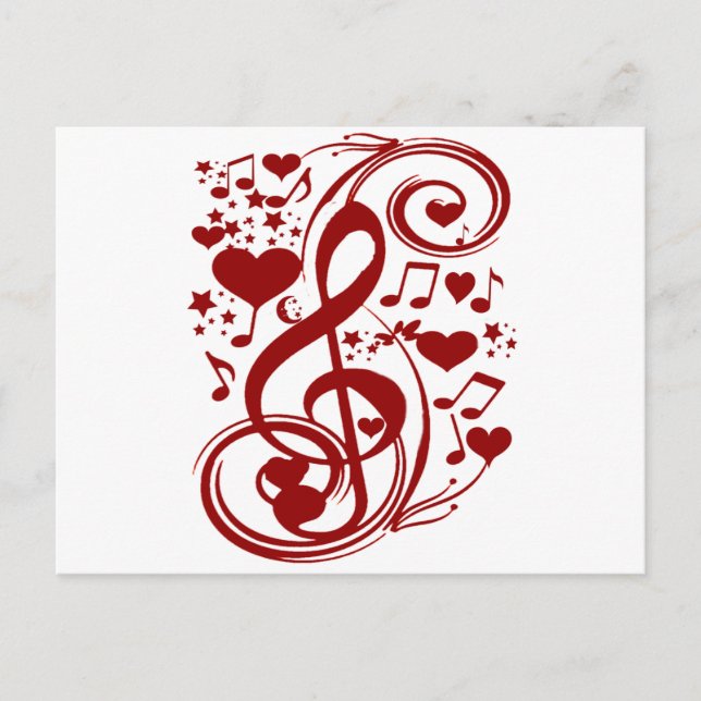 Music is love_ postcard (Front)