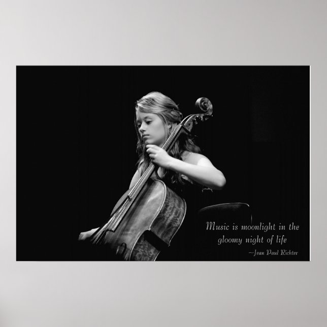 Music is Moonlight Fine Art Poster/Canvas/Print Poster (Front)