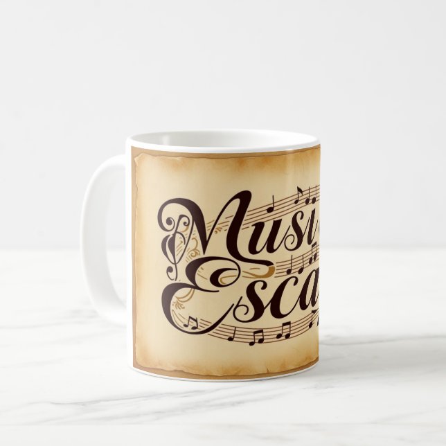 Music Is My Escape 2 Coffee Mug (Front Left)