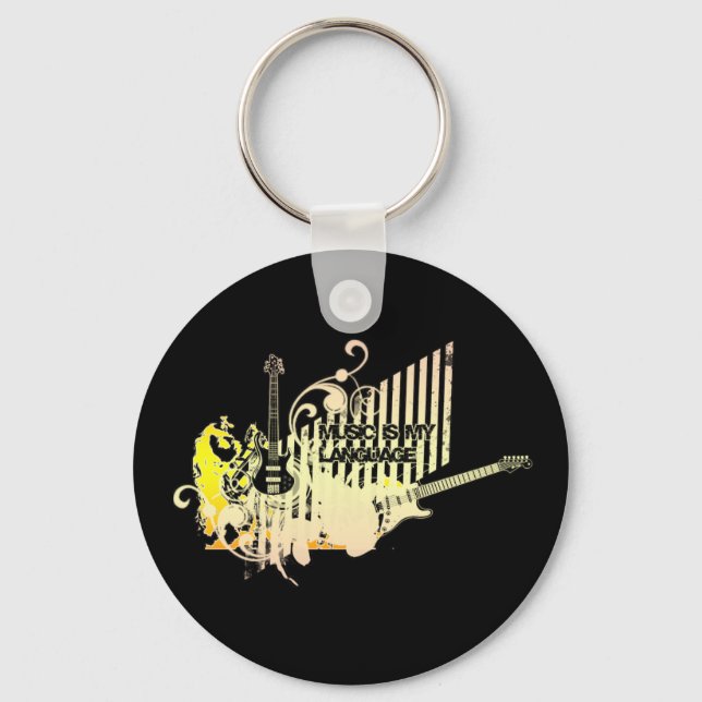 Music Is My Language Key Ring (Front)