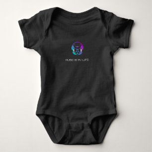 Music is My Life Baby Bodysuit