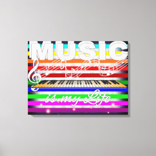 Music is my Life Canvas Print