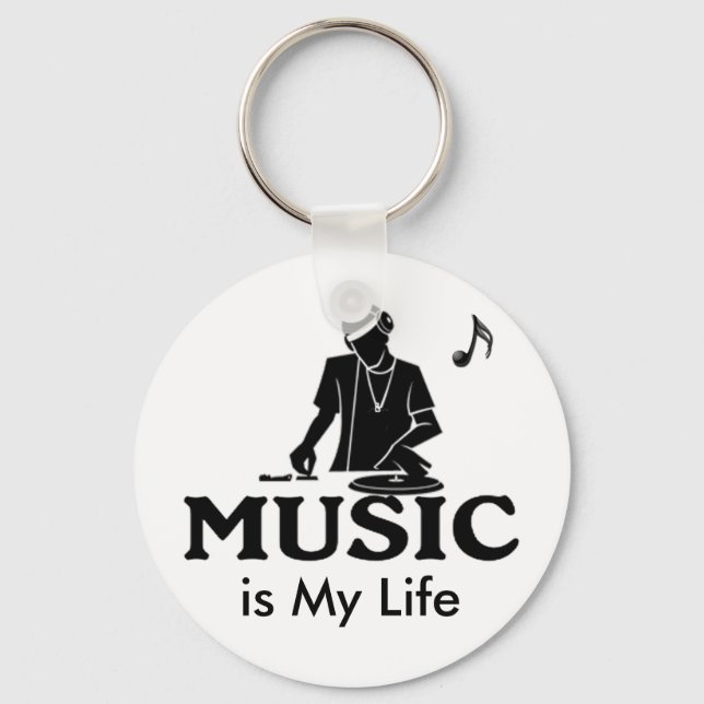 Music is My Life Key Ring (Front)