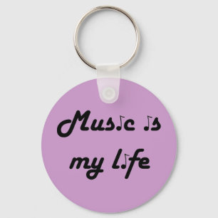 Music is My Life Keychain