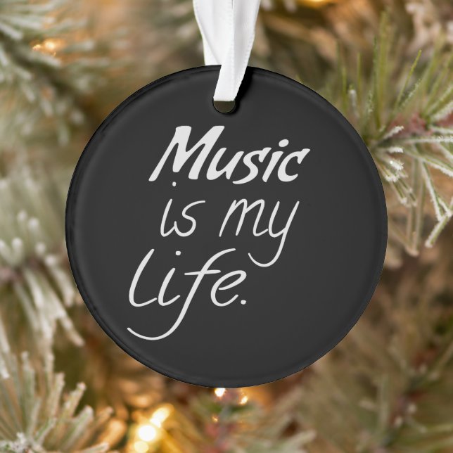 Music is My LIFE Ornament (Tree)