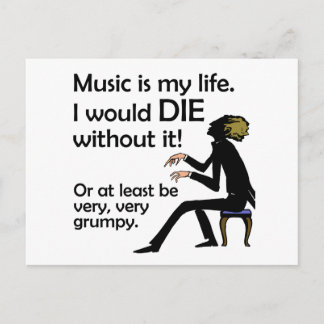 Music is My Life Postcard