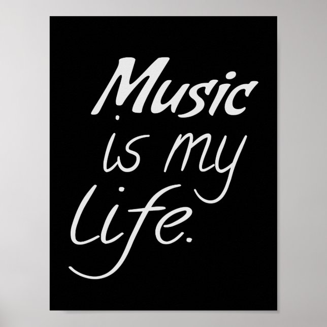 Music is My LIFE Poster (Front)