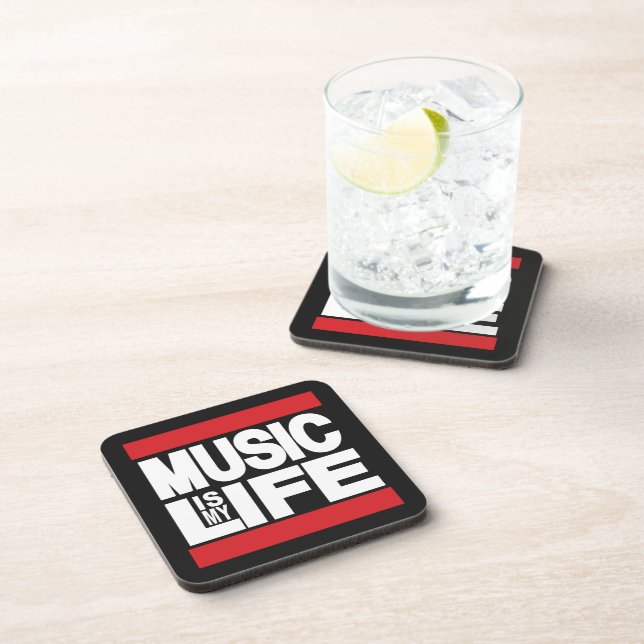 Music is my life Red Coaster (Right Side)