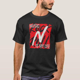 Music Is My Life Rock And Roll T-Shirt