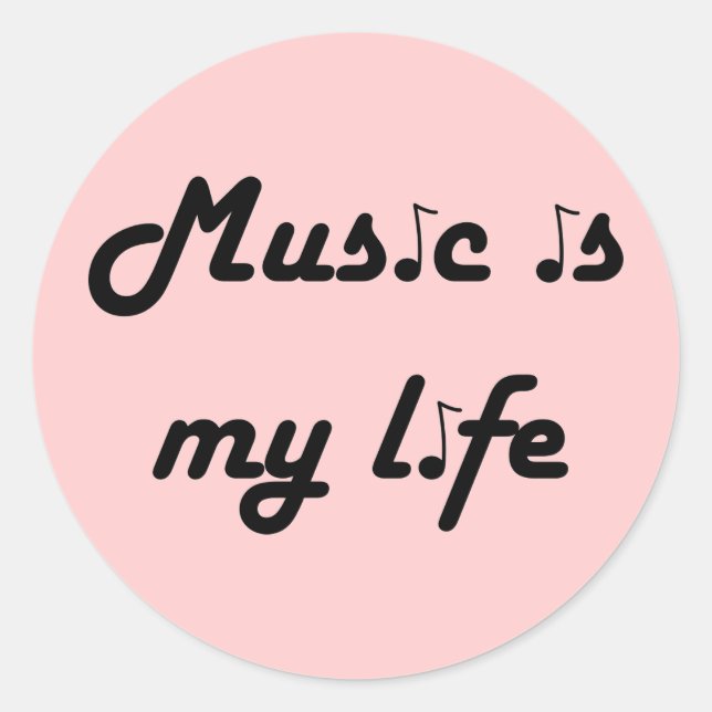 Music is My Life Stickers (Front)