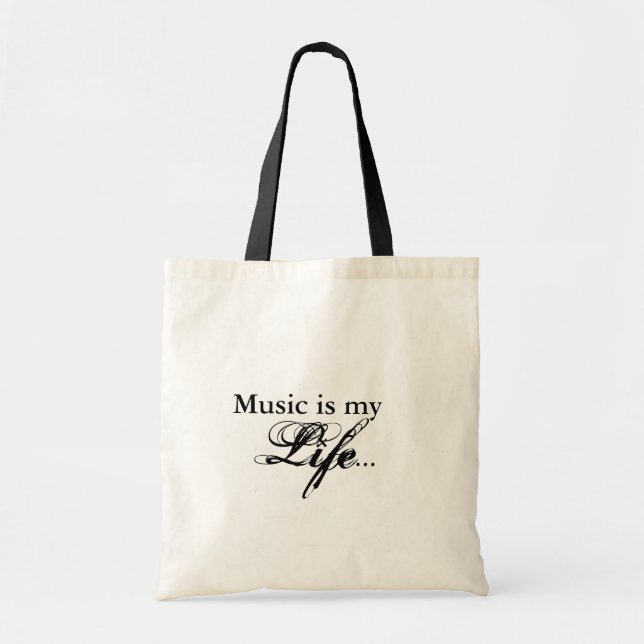 Music is my Life Tote Bag (Front)