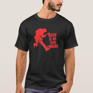 Music Is My Love Language Guitar Player T-Shirt