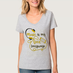 Music is my love language romantic phrase T-Shirt