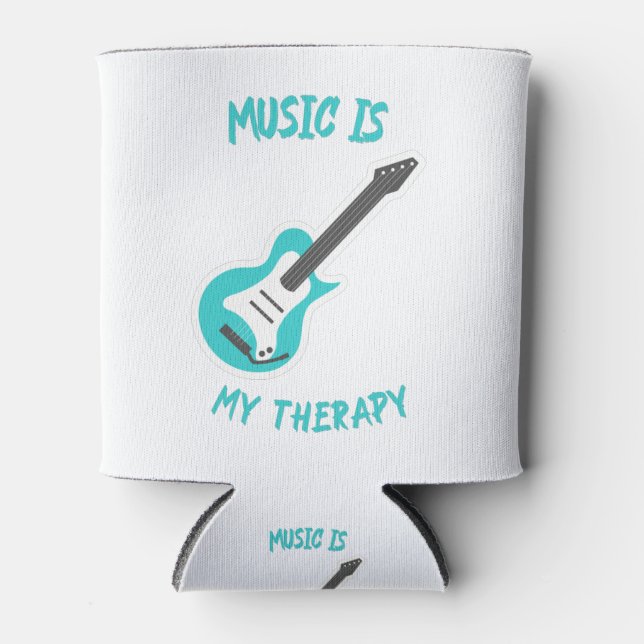 Music is My Therapy Can Cooler (Front)