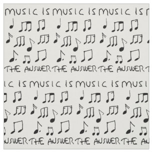 Music is my Therapy Drawing Print Poster Fabric