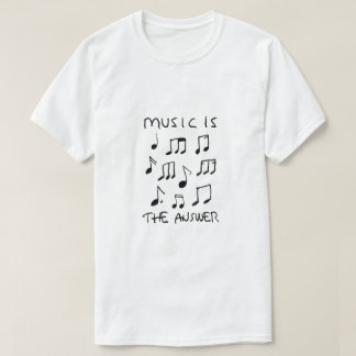 Music is my Therapy Drawing Print Poster T-Shirt