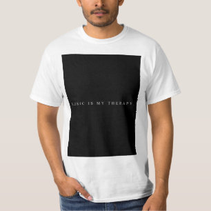 Music is my therapy t-shirt (White)