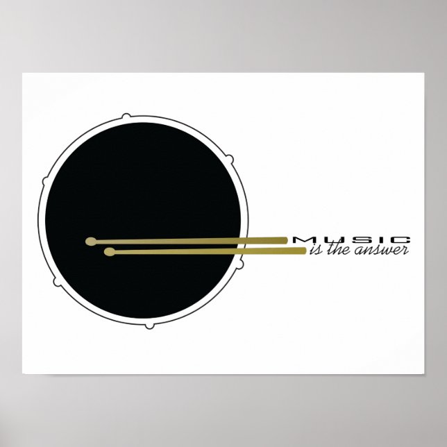 Music is The Answer Poster (Front)