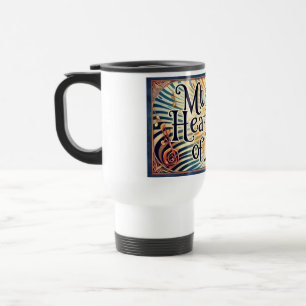 Music Is The Heartbeat Of Life Travel Mug