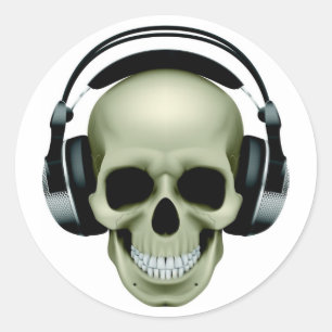 MUSIC IS THE MEDICINE CLASSIC ROUND STICKER