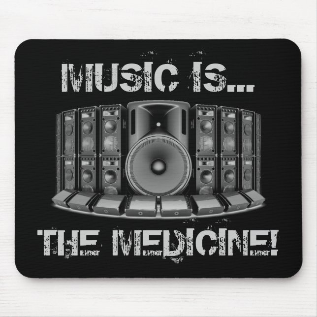 MUSIC IS THE MEDICINE! MOUSE PAD (Front)