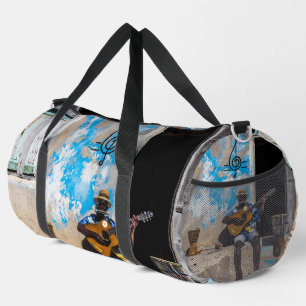 Music is the medicine of the mind duffle bag