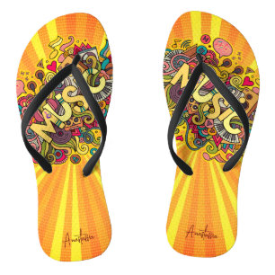 MUSIC is the strongest form of Magic beach Jandals