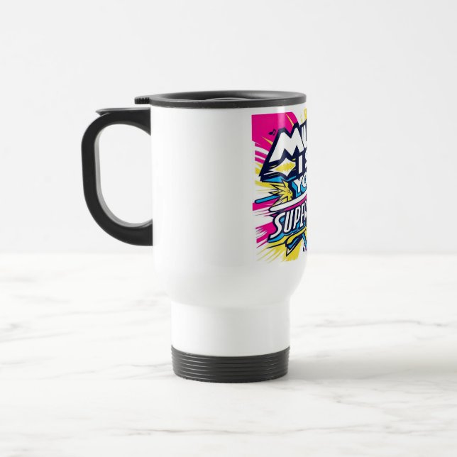 Music Is Your Superpower 2 Travel Mug (Left)