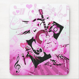 Music Journey,Pink_ Mouse Pad
