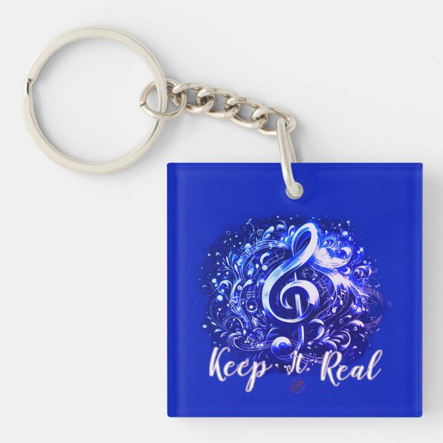 MUSIC - KEEP IT REAL  KEY RING (Front)