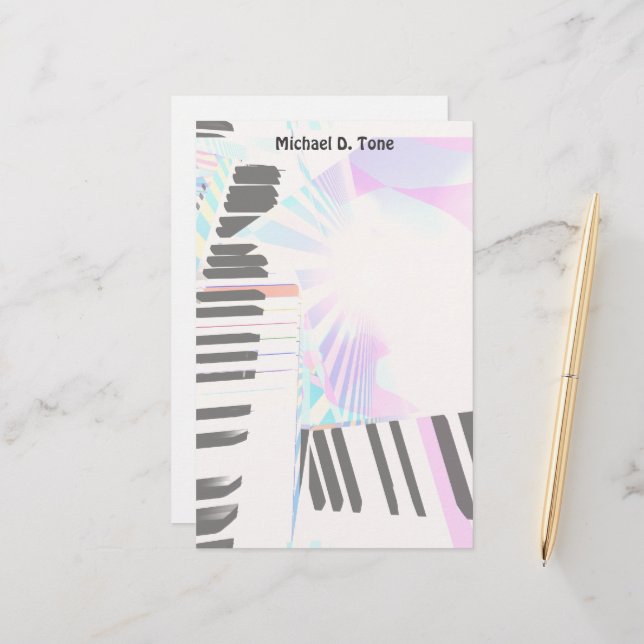 Music Keyboards Stationery (Front/Back In Situ)