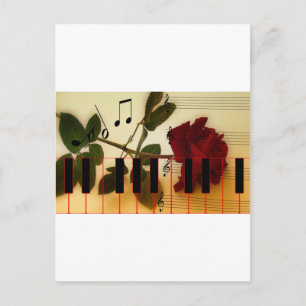Music Keys Notes World Destiny Art Digital Postcard