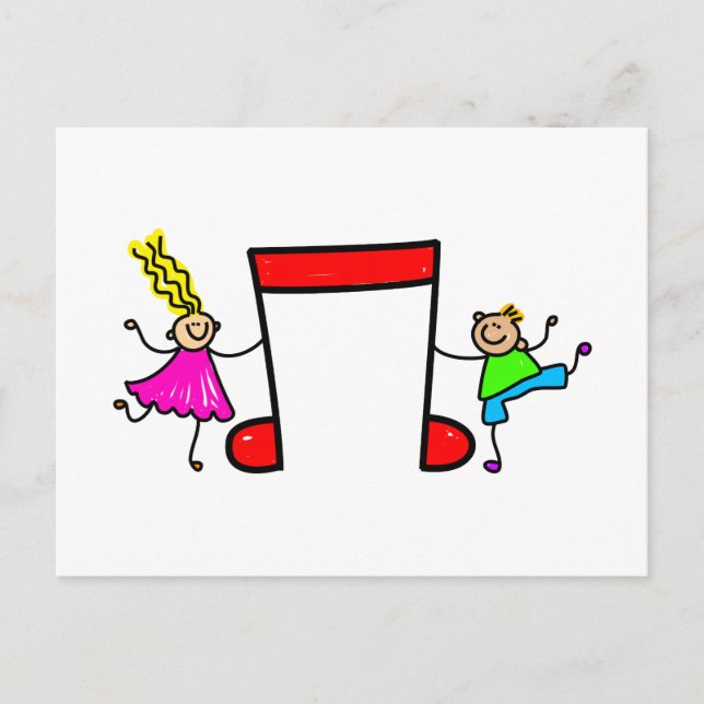 Music Kids Postcard (Front)