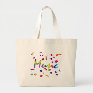 Music Large Tote Bag