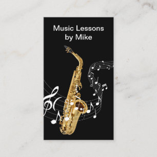 Music Lessons Musical Instrument Business Card