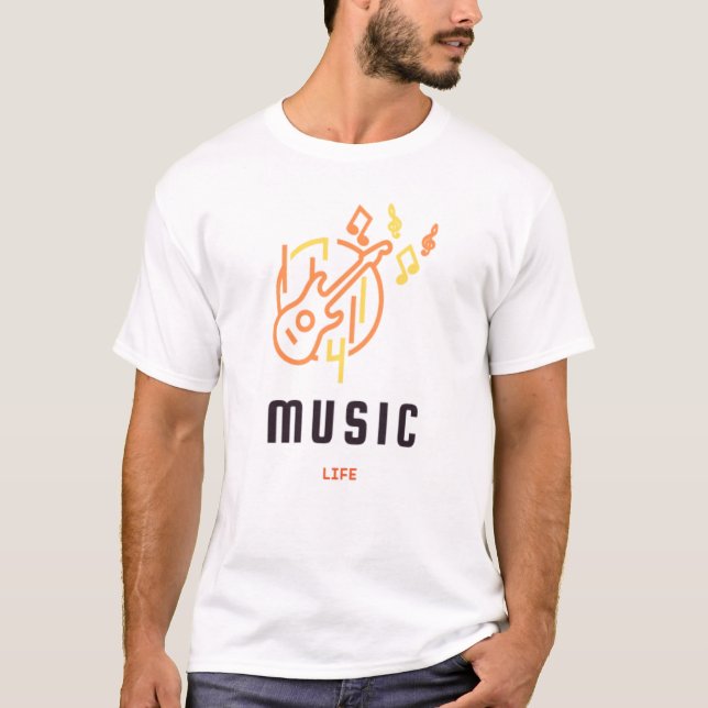 Music Life T-shirt design (Front)