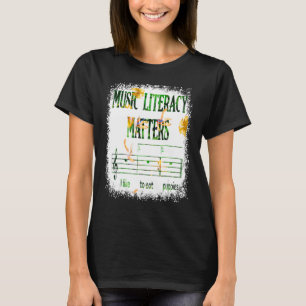 Music Literacy Matters I Like To Eat Puppies Flora T-Shirt