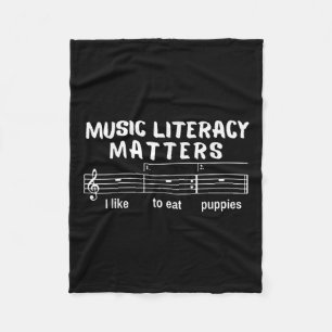 Music Literacy S Fleece Blanket