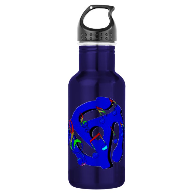 Music Lives in me,Old School_ 532 Ml Water Bottle (Front)