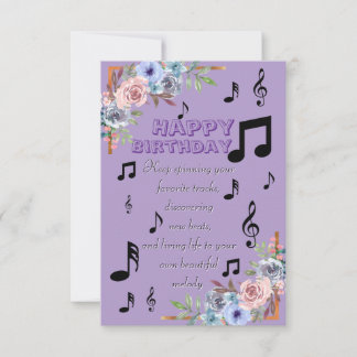 Music Lover Birthday Card