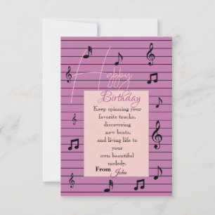 Music Lover Birthday Card