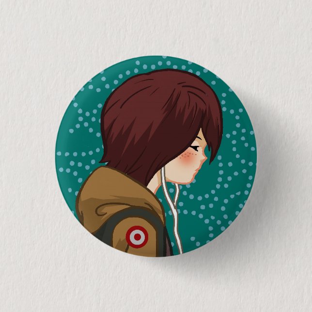 Music Lover (Boy) v.2 Button (Front)