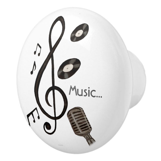 Music Lover Ceramic Knob (Right)