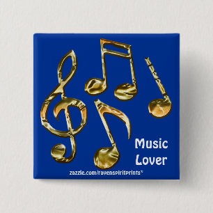 MUSIC LOVER Collection 15 Cm Square Badge