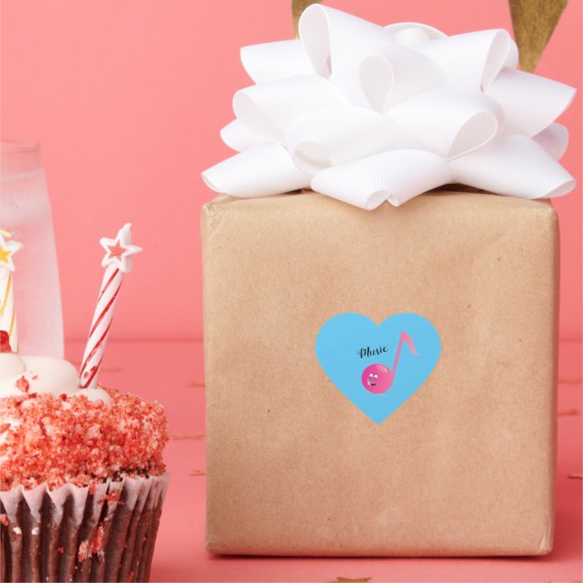 Music lover heart sticker (Party)