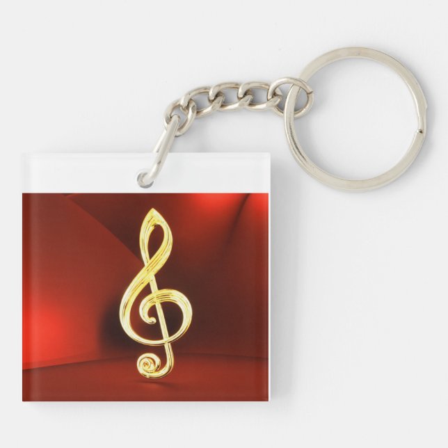 Music Lover Key Ring (Back)