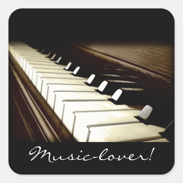 MUSIC-LOVER Piano-keys Stickers (Front)
