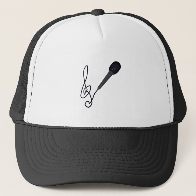 music lover trucker hat (Front)