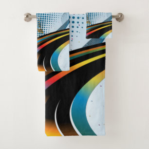 Music Lovers Celebration Themes Bath Towel Set